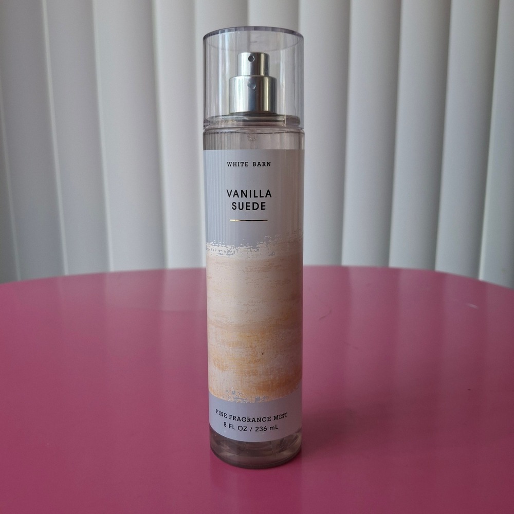 Bath & Body Works VANILLA SUEDE Fine Fragrance Mist 8 fl oz White Barn